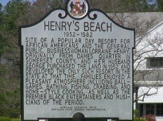 Henrys Beach hist marker